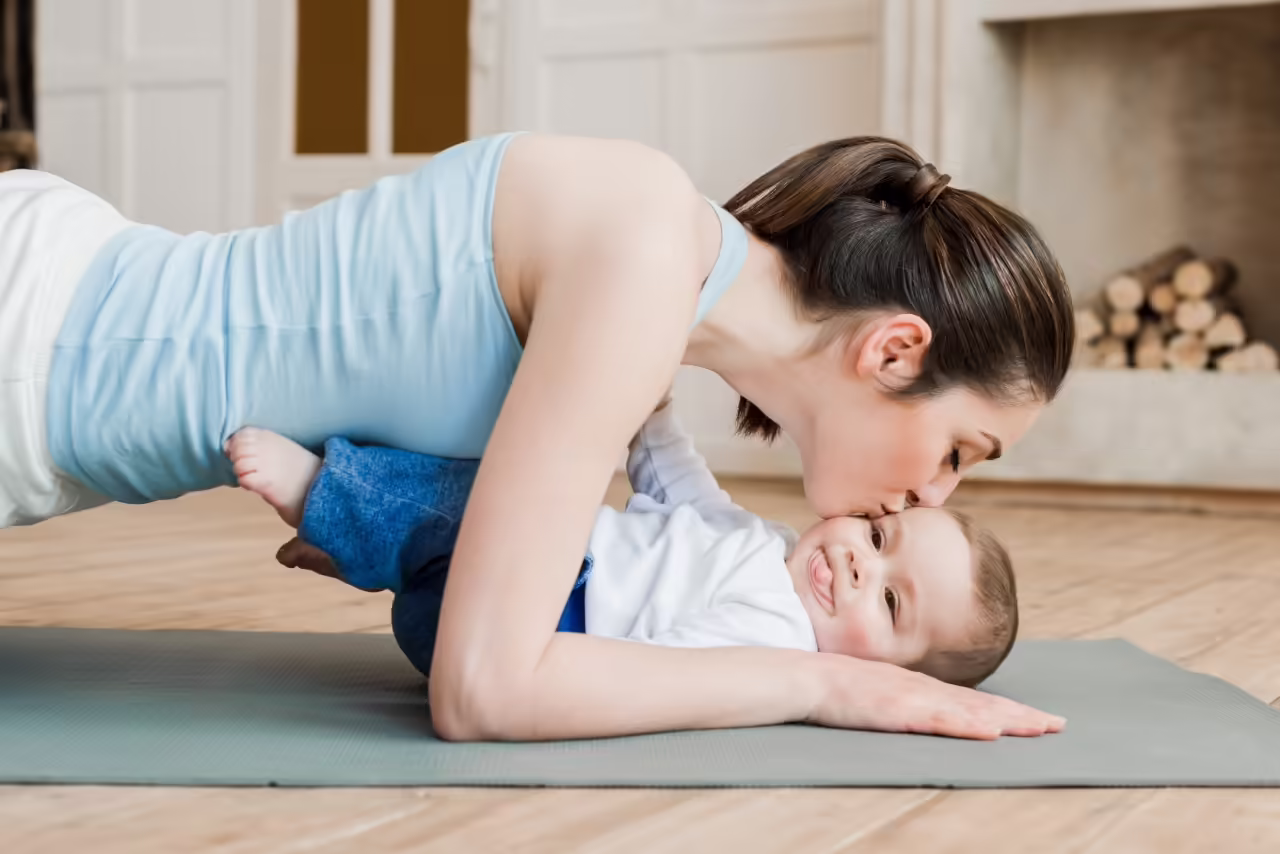 side view of woman doing plank exercise and kissin 2026 03 12 23 55 37 utc